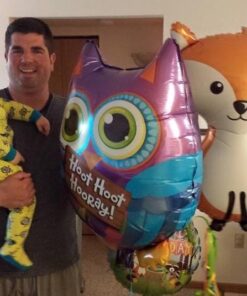 Betallic 18" Woodland Birthday Party Foil Balloon, Multicolor 7 51EhF8GgV1L