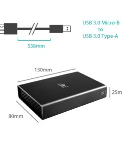 Vantec Nexstar GX USB 3.0 Dual 2.5" SATA SSD/HDD RAID Enclosure, Black (NST-272S3-BK) NexStar GX - USB 3.0 Dual 2.5" (Type A) 17 51Eli2l3D L
