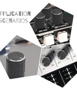 WMYCONGCONG 20 PCS B10K 10K Ohm Knurled Shaft Linear Rotary Taper Potentiometer with Black Knob(WH148) Kit 16 51Eodkh0B5L