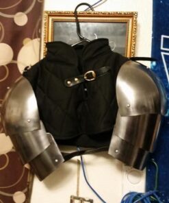 Medieval Pauldron Set Pair Plate Armor Carbon Steel Real Adult Size halloween costume 19 51EtgEXFLzL