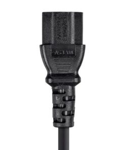 Monoprice 3-Prong Power Cord - 1 Feet - Black (6-Pack) NEMA 5-15P to IEC 60320 C13, 14AWG, 15A, Works with Most Pcs, Monitors, Scanners, and Printers 6 Pack 11 51EwFb7R 1L
