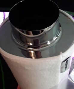 VIVOSUN 4 Inch Air Carbon Filter Smellines Control with Australia Virgin Charcoal for Inline Duct Fan, Grow Tent, Pre-filter Included, Reversible Flange 4" x 12" 38 51EyZ0me2lL