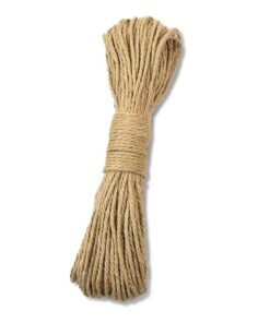 KINGLAKE Natural Thick Strong Jute Rope 66 Feet 5mm 3 Ply Hemp Rope Cord for Arts Crafts DIY Decoration Gift Wrapping 5mmx66 ft Brown 21 51F3aB8wS8L