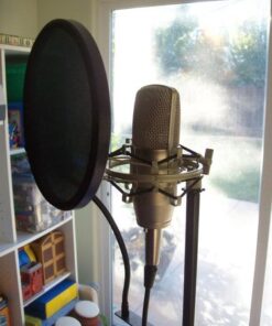 Nady MPF-6 6-Inch Clamp On Microphone Pop Filter with Flexible Gooseneck and Metal Stabilizing Arm Pop Filter with Stablizing Arm 32 51F6De7OK1L