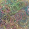 Generic Refill Bands Pack of 1200 Glitter Style 1 Rubber Bands with 50 S-Clips 25 51F70RUdiVL