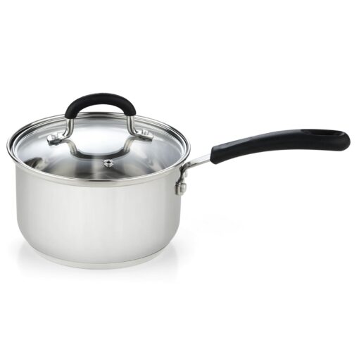 Cook N Home Professional Saucepan, 2QT, Steel