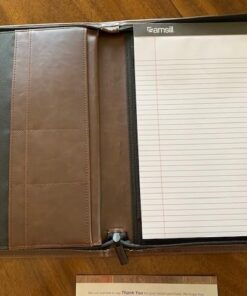 Samsill Professional Resume Padfolio with Secure Zippered Closure, 10.5 x 13 inches, Sleeve for 10.1 inch Tablet, 8.5 x 11 Notepad, Black Full Size 53 51FGAp1aakL