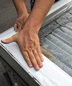 Alternative view of Multi-Purpose Rubberized Roofing and Waterproofing Tape Stops Leaks ! - Roof RV Camper Awning Tarp Boat Repair - White 4in x 50 ft