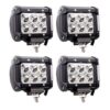 Led Pods, Lumitek 4X 18W Led Light Bar Spot Beam Led Work Light Off-Road Led Light for Trucks,Off-Road Vehicle, ATV, SUV, UTV, 4WD, Boat 69 51FLS I083L