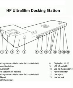 HP Ultra Slim Docking Station G2 D9Y32 15 51FMjZXRGqL