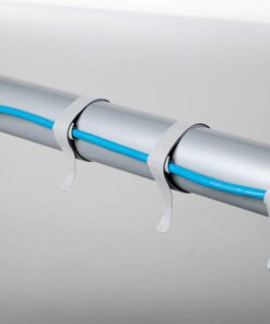 VELCRO Brand ONE WRAP Thin Ties | Strong & Reusable | Perfect for Fastening Wires & Organizing Cords | Black & Gray, 8 x 1/2-Inch | 25 Black + 25 Gray Ties 36 51FPCQ0GSqL