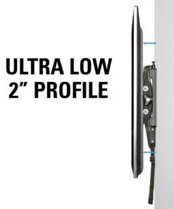 Sanus Universal Low Profile Tilt TV Wall Mount for 37" - 80" LED, LCD & Plasma TVs, Eliminates Glare with 10º of Tilt & Post-Install Adjustments - 3 Step Install - Safety Certified - MLT14-B1 28 51FTsRoFSXL