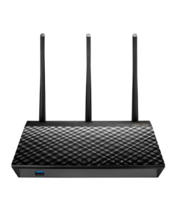 Alternative view of ASUS Dual-band 3x3 AC1750 Wifi 4-port Gigabit Router with speeds up to 1750Mbps & AiRadar to strengthens Wireless Connections via High-powered Amplification Beam-forming - 2x USB 2.0 Ports (RT-AC66U) New RT-AC66U (AC1750)