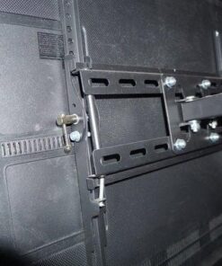 Mount-It! Articulating TV Wall Mount Corner Bracket, VESA 400 x 400 Compatible, Stable Dual Arm Full Motion, Swivel, Tilt Fits 32, 37, 40, 42, 47, 50 Inch TVs, 115 Lbs Capacity with HDMI Cable Black 41 51FY9RE78nL