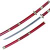 One Piece Roronoa Zoro Sandai Kitetsu 1045 Carbon Steel Katana Sword Wooden Sheath Great for Cosplay/Collection
