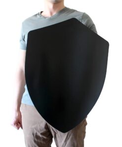 Four Point Medieval Shield Blank - 16 Gauge Steel Battle Ready - Natural - One Size 13 51Fc32UJF8L