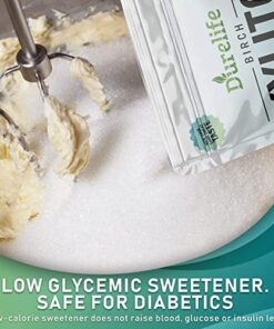 DureLife XYLITOL Sugar Substitute 1 LB (16 OZ) Made From 100% Pure Birch Xylitol NON GMO - Gluten Free - Kosher,Natural sugar alternative, 1 Pound (Pack of 1) 15 51FceMzgHnL