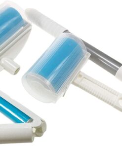 Schticky Lint Roller Set - Reusable & Washable Lint Roller Cleaner for Clothes Sofa Furniture Car Cat Dog Hair - Clean in a Quickly (3 Piece) 3 Piece Set 9 51FfKhTEcL