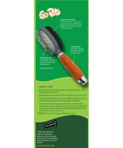 Professional Double Sided Pin & Bristle Brush for Dogs & Cats by GoPets Grooming Comb Cleans Pets Shedding & Dirt for Short Medium or Long Hair 39 51FjCBB02PL