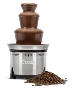 Sephra Premium MILK Couverture Chocolate 20lb Case. Premium Quality Fountain Ready Chocolate Made In The USA, 35.5% Cocoa, OK Kosher, Gluten Free & Vegetarian Friendly. 20 Pound (Pack of 1) 14 51FpNUlFyZL