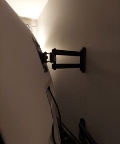 WALI TV Wall Mount Articulating LCD Monitor Full Motion 15 inch Extension Arm Tilt Swivel for Most 13 to 32 inch LED TV Flat Panel Screen with Mounting Holes up to 100x100mm (1330LM), Black 42 51FtQwZOmGL