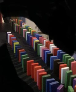 BlueSnail 10 Colors Authentic Standard Basswood Wooden Domino Blocks Set, Kids Educational Racing Toy Tile Games(240 pcs) 15 51FzoHPJW0L