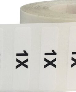 1X Clothing Labels Size Strip Stickers for Retail Apparel 1.25 x 5 Inch 125 Adhesive Stickers 1x 3 51G2cd6qD5L