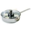 Norpro Stainless Steel Egg Poacher/Skillet Set, 10", Silver 39 51G4YschMrL