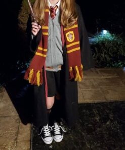 Alternative view of Harry Potter Hermione Granger Hogwarts Cardigan and Tie Costume Medium Standard Packaging