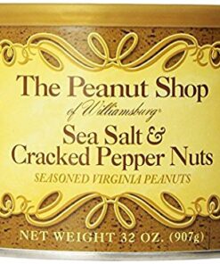 Alternative view of The Peanut Shop of Williamsburg Seasoned Virginia Peanuts, Sea Salt & Cracked Pepper, 32 Ounce sea salt and cracked pepper nuts 2 Pound (Pack of 1)
