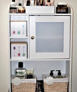 Sauder Caraway Etagere/Pantry cabinets, L: 23.31" x W: 7.44" x H: 68.07", Soft White finish 50 51GF2udPNYL