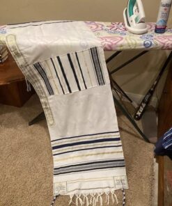 Holy Land Market New Covenant Messianic Prayer Shawl Tallit 72" X 22" with Bag, Card and Brochure From Israel 22 51GFCWGcpiL