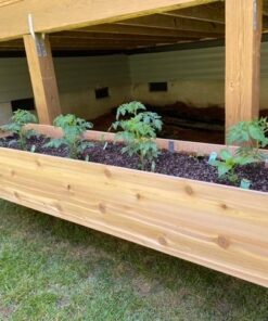 Gardener's Supply Company Raised Garden Bed Elevated Cedar Planter Box | 2' x 8' Standing Garden for Outdoor Plant Vegetables & Flower Gardening Perfect for Patio Deck & Backyard 33 51GFwoz v8L