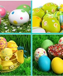 Alternative view of GREEN FABWOOD Wooden Fake Eggs-6Piece