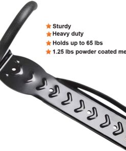 Alternative view of Dirza Bike Rack Garage Wall Mount Bike Hanger Storage System Vertical Bike Hook for Indoor Shed - Easily Hang/Detach - Heavy Duty Holds up to 65 lb with Screws Black Style 1 Bikes