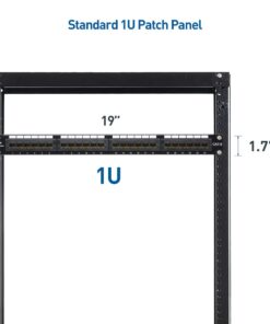 Cable Matters UL Listed Rackmount or Wall Mount 24 Port Network Patch Panel (Cat6 Patch Panel / RJ45 Patch Panel) Regular 27 51GfDQbnU8L