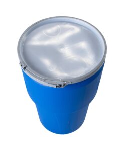 Eagle 14 Gallon High Density Polyethylene Lab Pack Barrel Drum with Metal Lever-lock Lid, 26.5" Height, 15" Diameter, Blue, 1610MB 34 51GnzWTpZyS