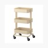 RASKOG Home Kitchen Bedroom Storage Utility Cart, Beige 17 51GqfTrxWVL