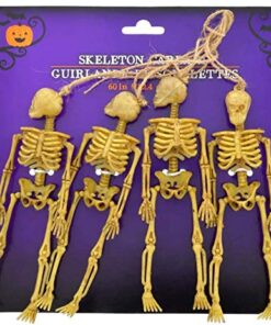 60 Inches Scary Skeleton Garland Dangling Bone Halloween Decor (Pack of 3) 15 51GzIMZdfTL