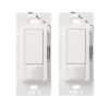 Lutron Maestro Motion Sensor Switch | 2 Amp, Single Pole | MS-OPS2H-2-WH | White (2-Pack) 2 Pack 35 51H5pe3K VL