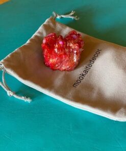 mookaitedecor Titanium Coated Natural Rock Crystal Cluster Geode Stone Specimen, Red #1-red 14 51H6wErZiyL