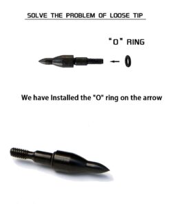 TIGER ARCHERY 30Inch Carbon Arrow Practice Hunting Arrows with Removable Tips for Compound & Recurve Bow(Pack of 12) Orange White 19 51HExwAdJ9L