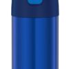 THERMOS FUNTAINER 12 Ounce Stainless Steel Vacuum Insulated Kids Straw Bottle, Blue Solid Color 11 51HFG4Z9F8L