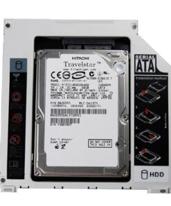 ZXUY Hard Drive SATA 2nd HDD Caddy Tray for Unibody 9.5mm Laptop CD/DVD-ROM Drive Slot (Replacement Only for SSD and HDD) 41 51HLXBlcYXL