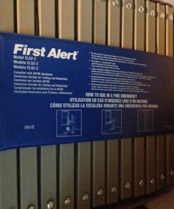 First Alert Two-Story Fire Escape Ladder, Steel, Anti-Slip, EL52-2, Black 35 51HRNAj2oxL