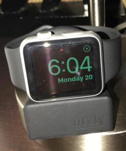 Orzly Charging & Display Stand Designed for ALL series of Apple Watch SE & ALL screen sizes CompactStand BLACK 69 51HSP2g 59L