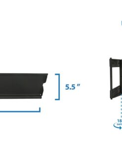 Mount-It! Full Motion TV Wall Mount with 17.3" Extending Swivel Arm | VESA Compatible 400x400 and 600x400, Fits 32 35 40 45 50 55 60 65 Inch | 110 Lbs Capacity 23 51HSUdU4GAL