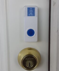 SadoTech Wireless Doorbell for Home - Battery Operated, 1000 Feet, Waterproof Door Bell w/LED Flash, 1 push button + 1 receiver, Waterproof White 38 51HTrLw0lSL