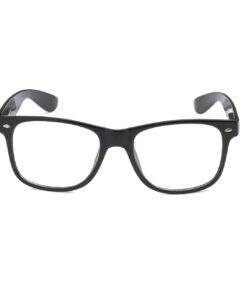 MODA Retro Nerd Geek Oversized Black Framed Spring Temple Clear Lens Eye Glasses 17 51HVQ ZVuDL