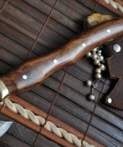 Alternative view of Perkin Knives - Custom Damascus Handmade Hunting Knife Axe - Forest Axe